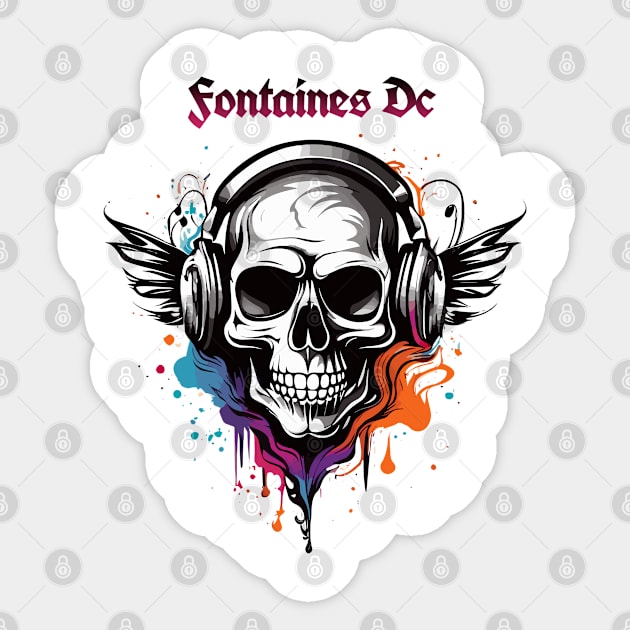 fontaines dc Sticker by Coretan MudaKu